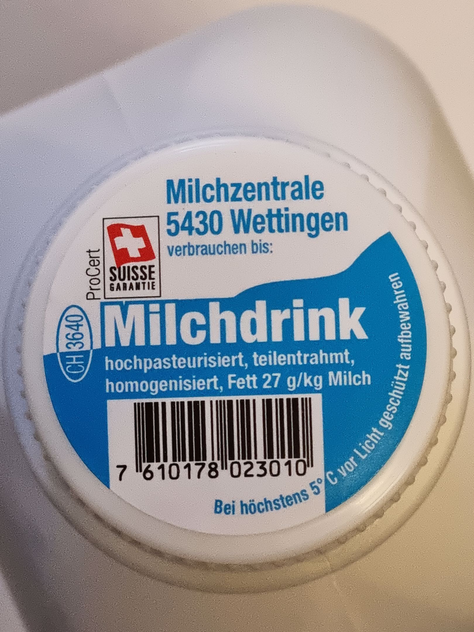 teilentramte Milch