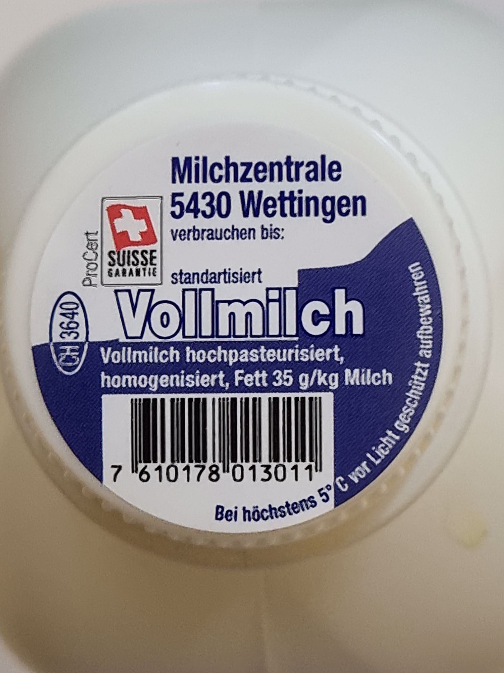 Vollmilch pasteurisiert hochpasteurisiert